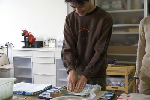 2月アートルーム「紙すき」