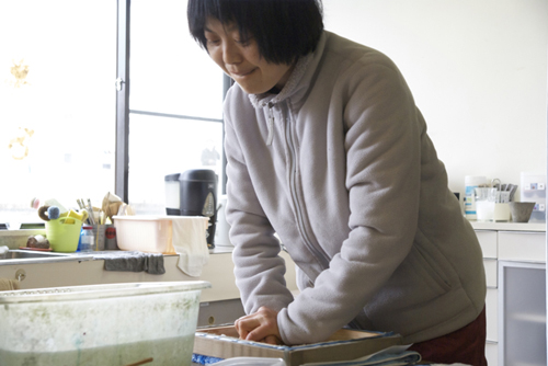 2月アートルーム「紙すき」