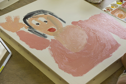 4月アートルーム :「わたし、ぼくのかおを描く」
」