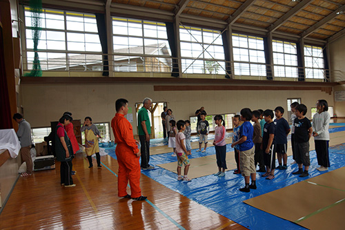 「ステージをつくるワークショップin米奥小学校」