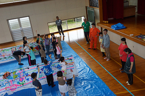 「ステージをつくるワークショップin米奥小学校」