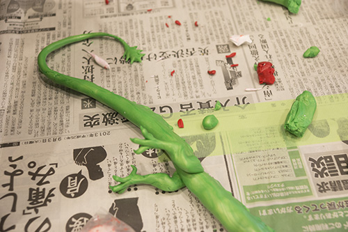 ワークショップ カラフルねんどでフィギュア作り体験! 1回め
」