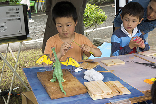 ヴィレッジ2015：「尾﨑憧汰郎ねんどワークショップ」
」