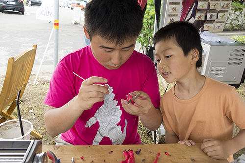 ヴィレッジ2015：「尾﨑憧汰郎ねんどワークショップ」
」